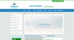Desktop Screenshot of priorityconstruction.ie