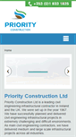 Mobile Screenshot of priorityconstruction.ie